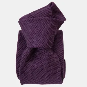 Plum - Silk Grenadine Tie
