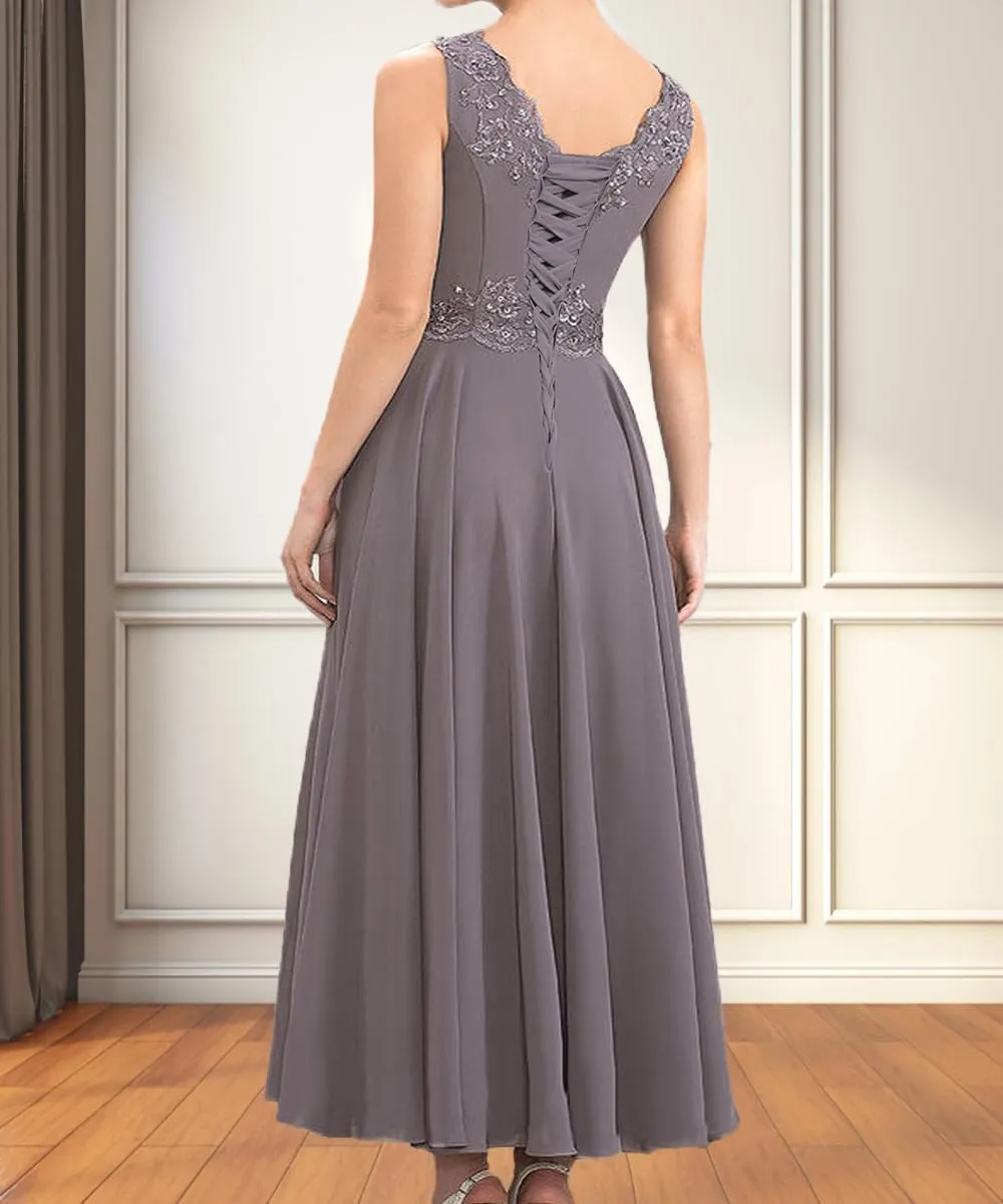 Plus Size Mother of The Bride Dresses for Wedding 2 Pieces Chiffon Ruffled Formal Dress with Jacket YB40