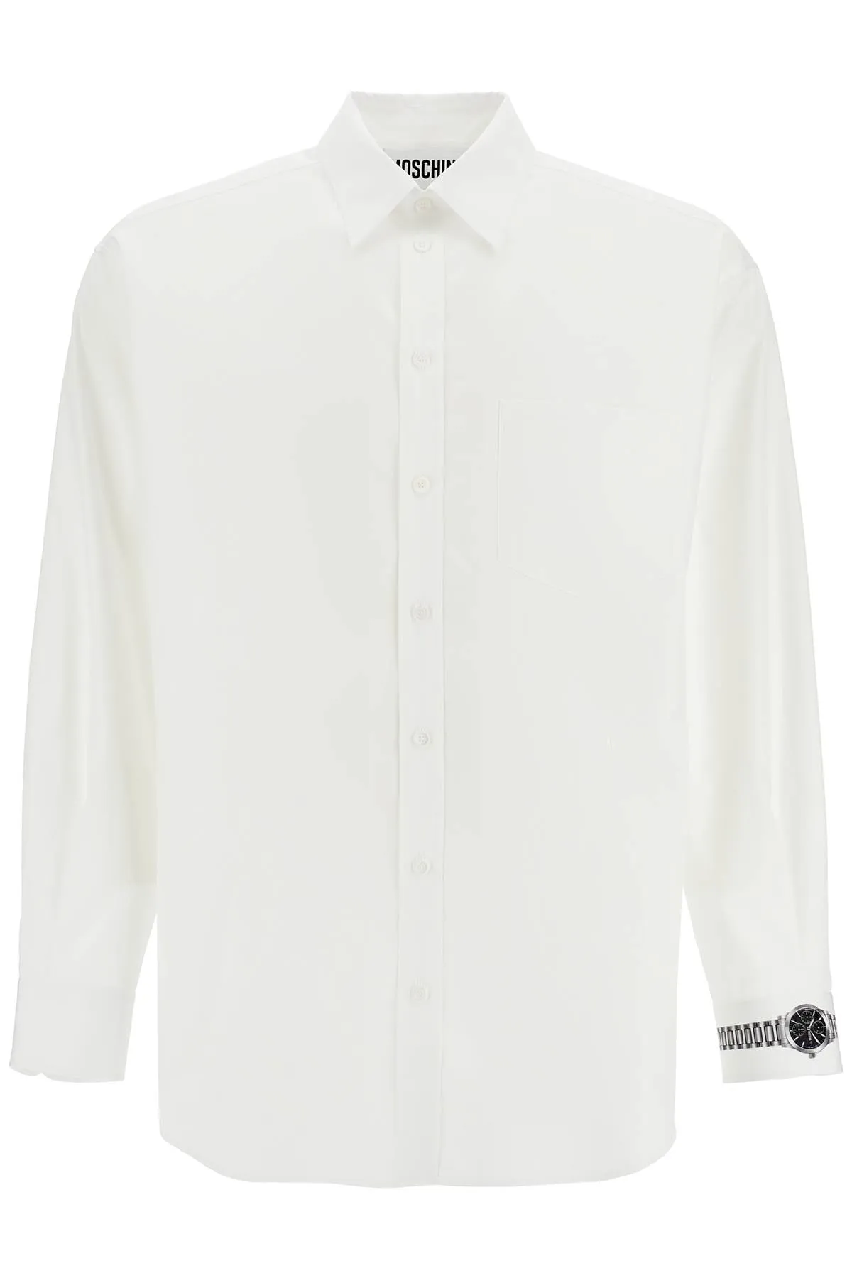 printed cuff shirt with unique J0207 0235 MULTI WHITE