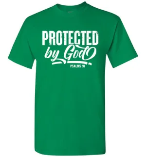 Protected by God (Psalms 91), Adult T-Shirt, 12 Colors