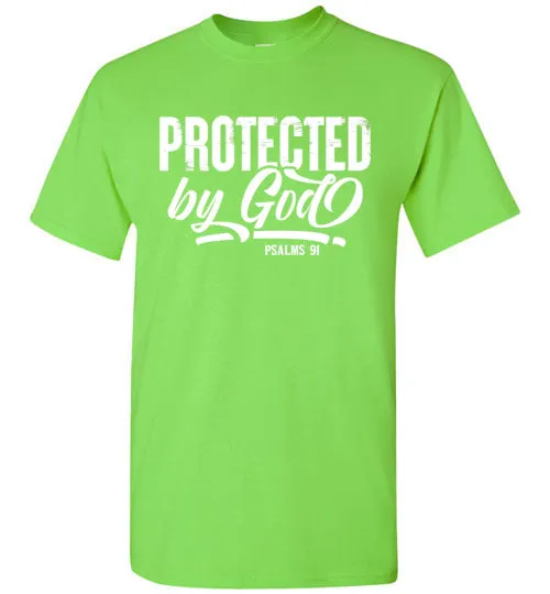 Protected by God (Psalms 91), Adult T-Shirt, 12 Colors