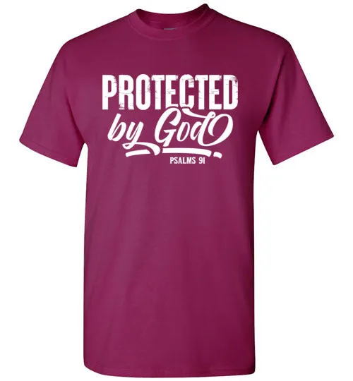 Protected by God (Psalms 91), Adult T-Shirt, 12 Colors