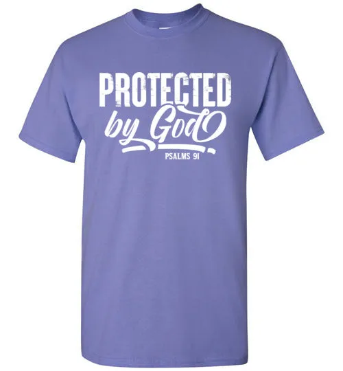 Protected by God (Psalms 91), Adult T-Shirt, 12 Colors