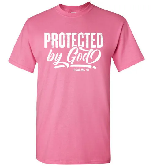 Protected by God (Psalms 91), Adult T-Shirt, 12 Colors