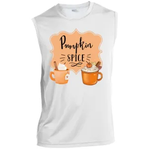 Pumpkin Spice Latte Orangetan Black CLOSEOUT --  Men’s Sleeveless Performance Tee