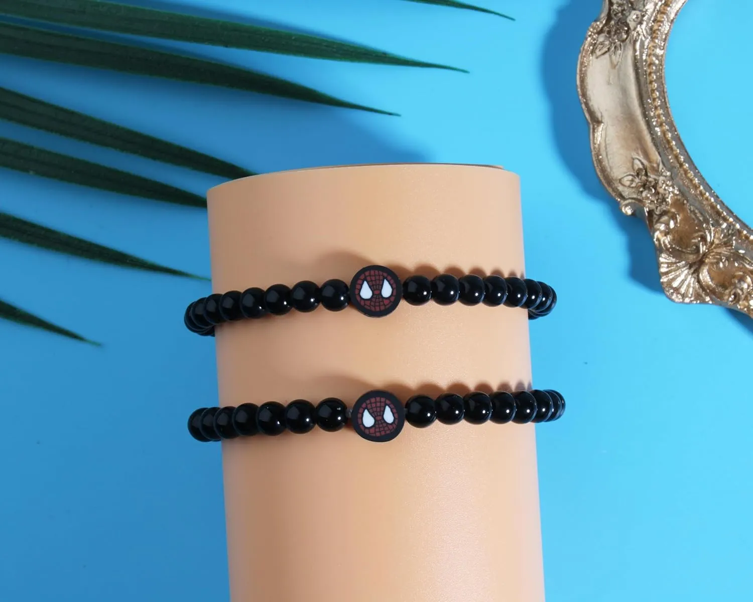 QqzsJewls You and Me Bracelets Set Superhero Matching Bracelets for Mom Dad Daughter Son Aunt Niece Nephew Birthday Christmas School Gifts