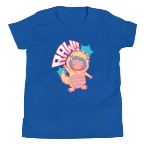RAW!! - Girls Dinosaur Shirt