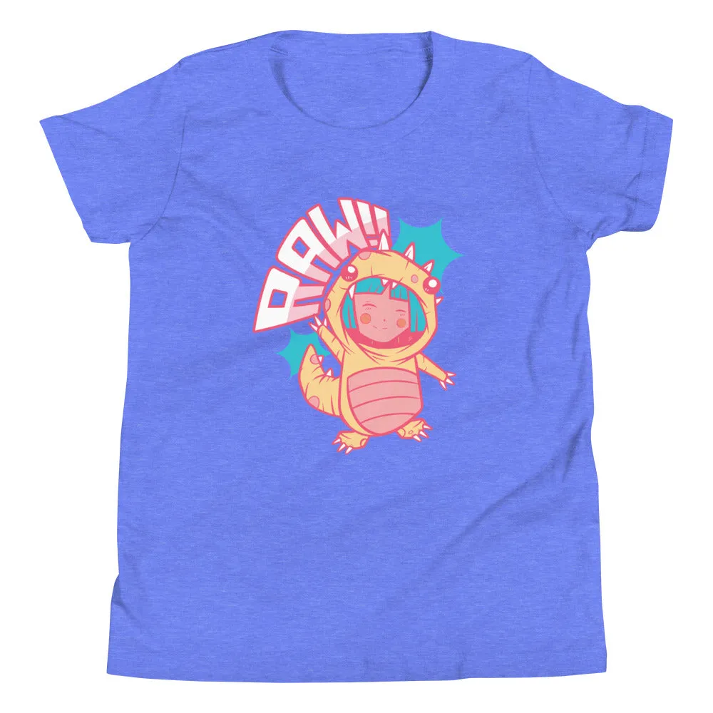 RAW!! - Girls Dinosaur Shirt