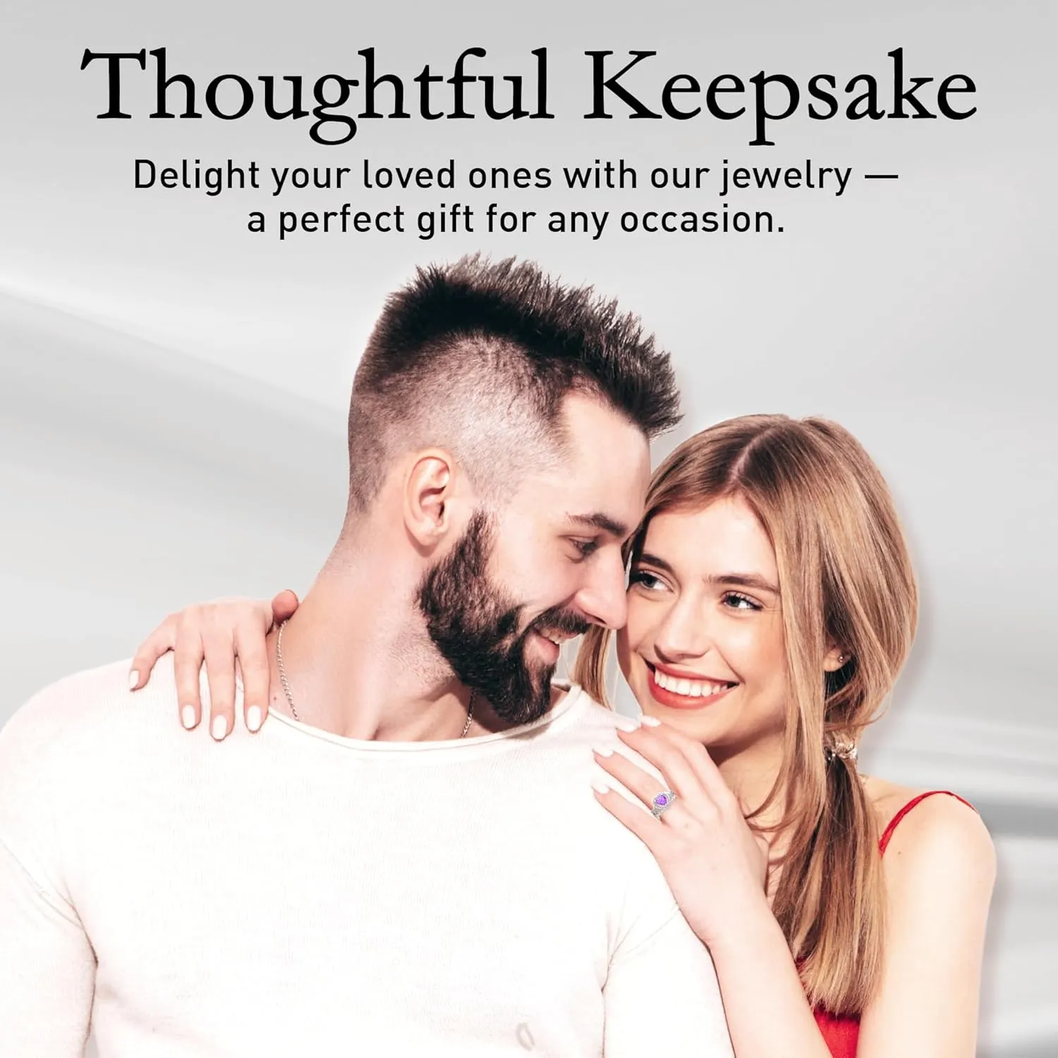 Real 925 Sterling Silver Rhodium Plated 7mm Heart Shaped Halo Birthstone 1.17 carats Solitaire Gemstone Luxury Jewelry Band Bridal Engagement Wedding Ring Gift for Women