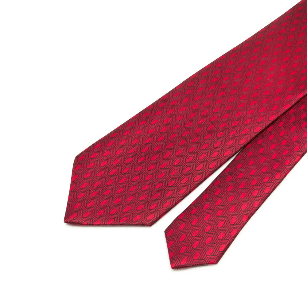 Red Metropolitan Flair Duchesse Silk Tie