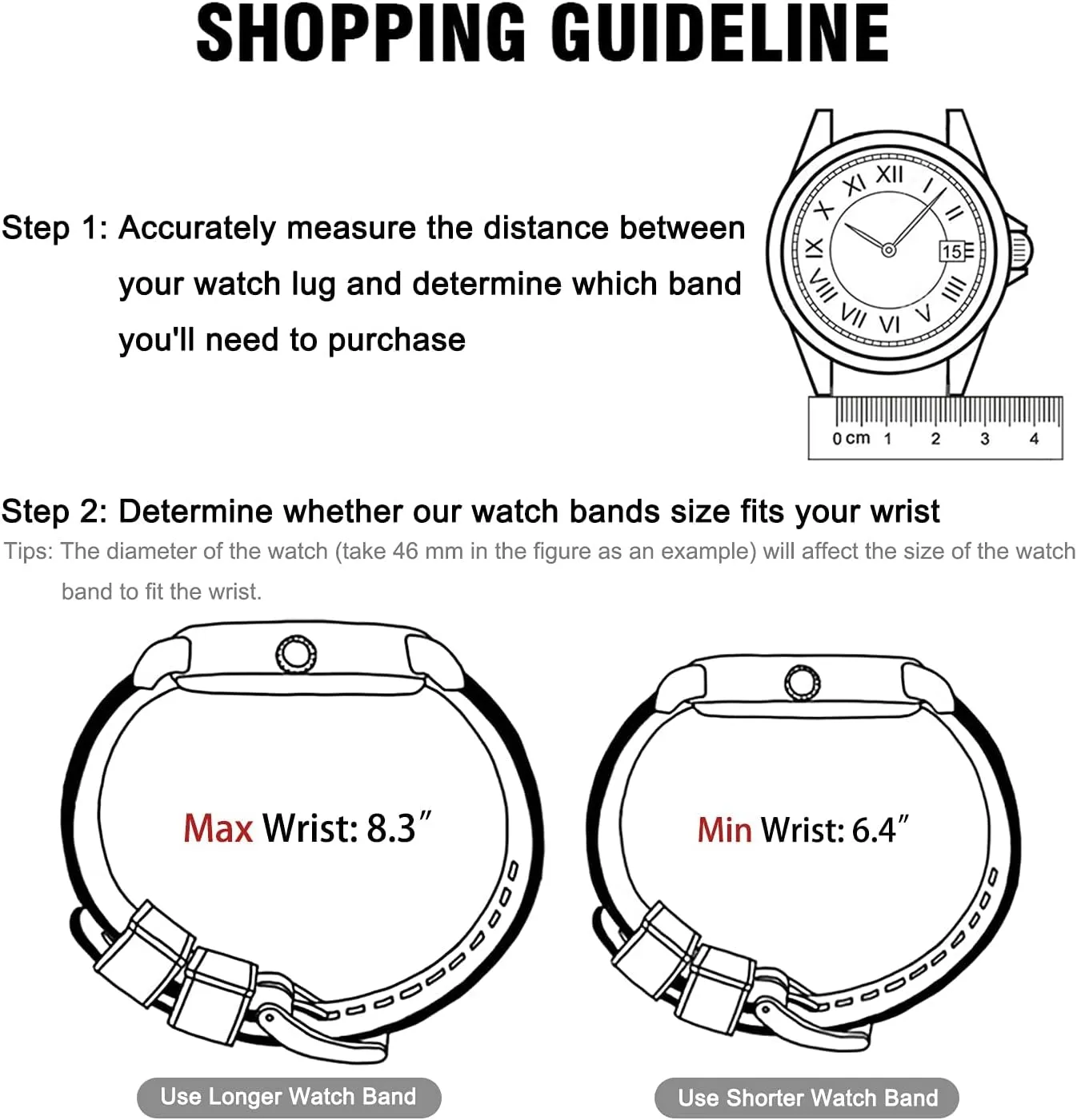 Ritche Christmas Gift Silicone Watch Bands 18mm 20mm 22mm 24mm Quick Release Rubber Watch Bands for Men, White Elephant Gifts, Stocking Stuffers For Men