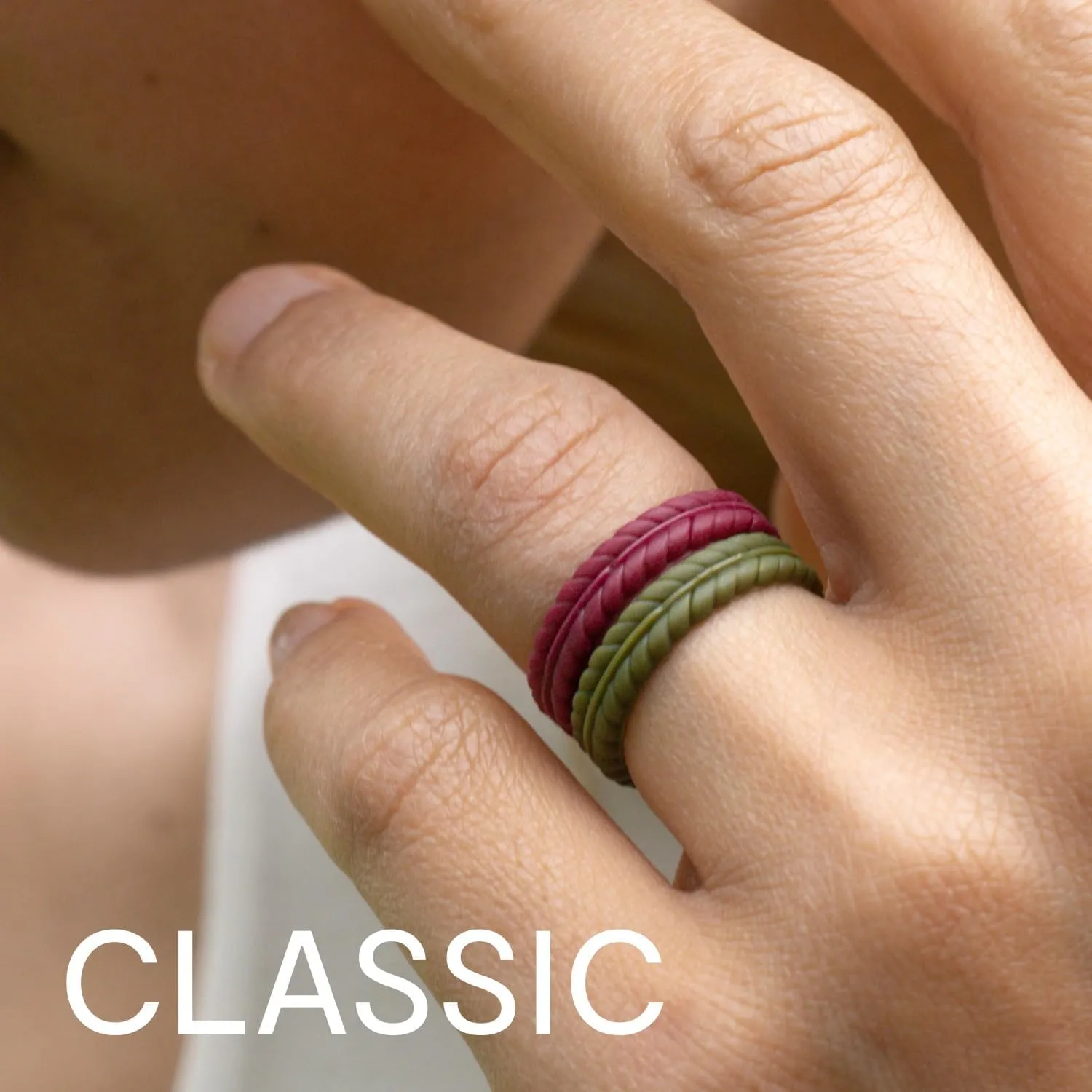 ROQ Silicone Rubber Wedding Ring for Men, Comfort Fit, Men's Wedding Band, Rubber Engagement Band, Enhanced Breathability, Step Brushed Top, Multi Packs, Multi Colors