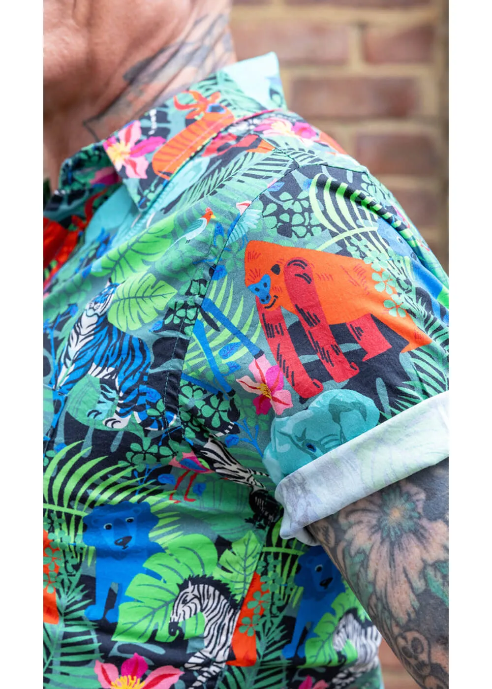 Run & Fly Mens Jungle Shirt Black