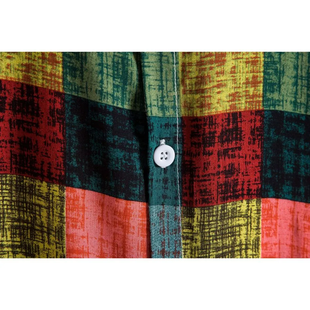 S225 Short Sleeve Printed Beach Shirt