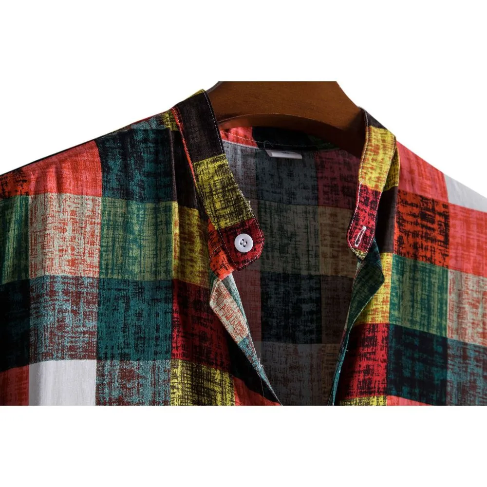 S225 Short Sleeve Printed Beach Shirt