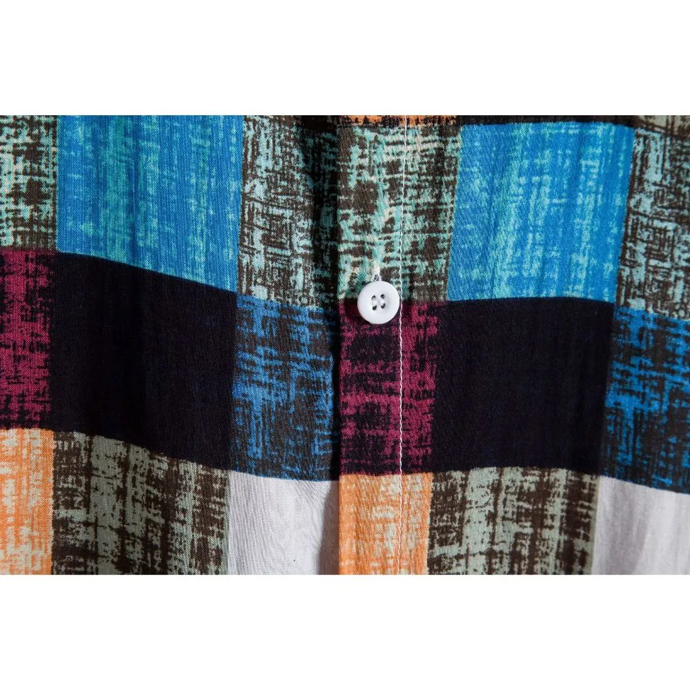 S225 Short Sleeve Printed Beach Shirt