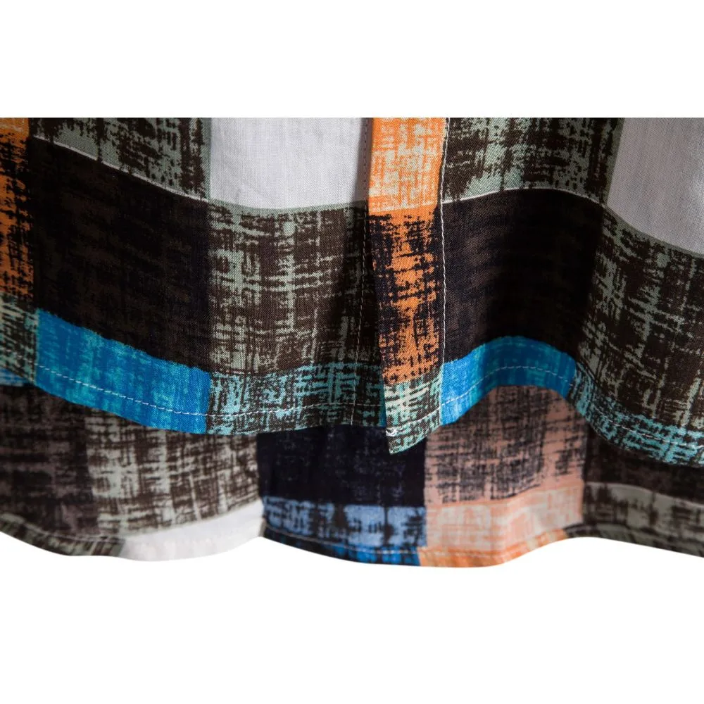 S225 Short Sleeve Printed Beach Shirt