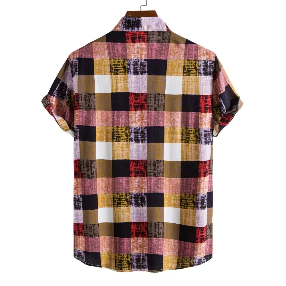 S225 Short Sleeve Printed Beach Shirt