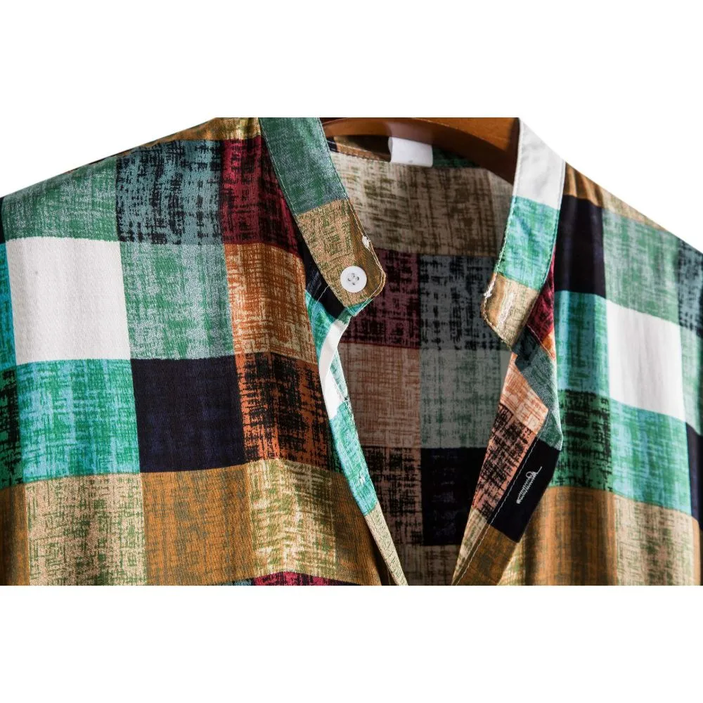 S225 Short Sleeve Printed Beach Shirt