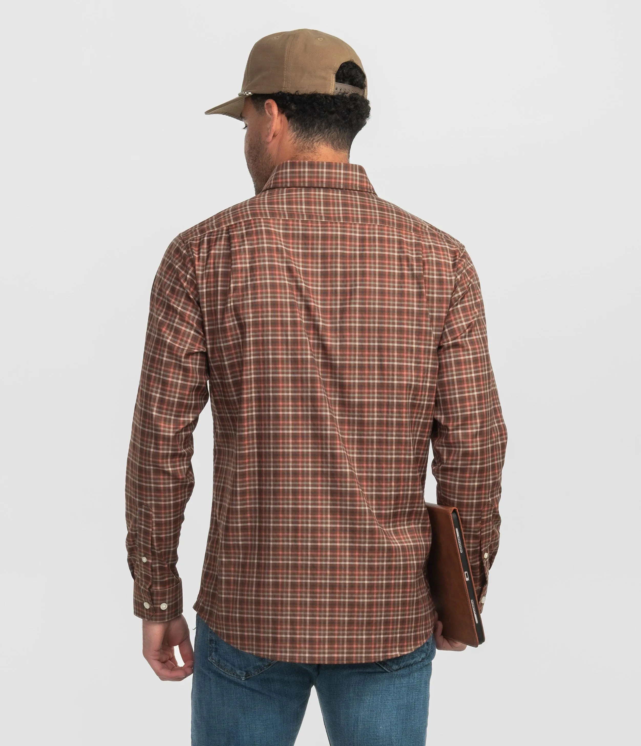 Samford Check LS - Hazelnut