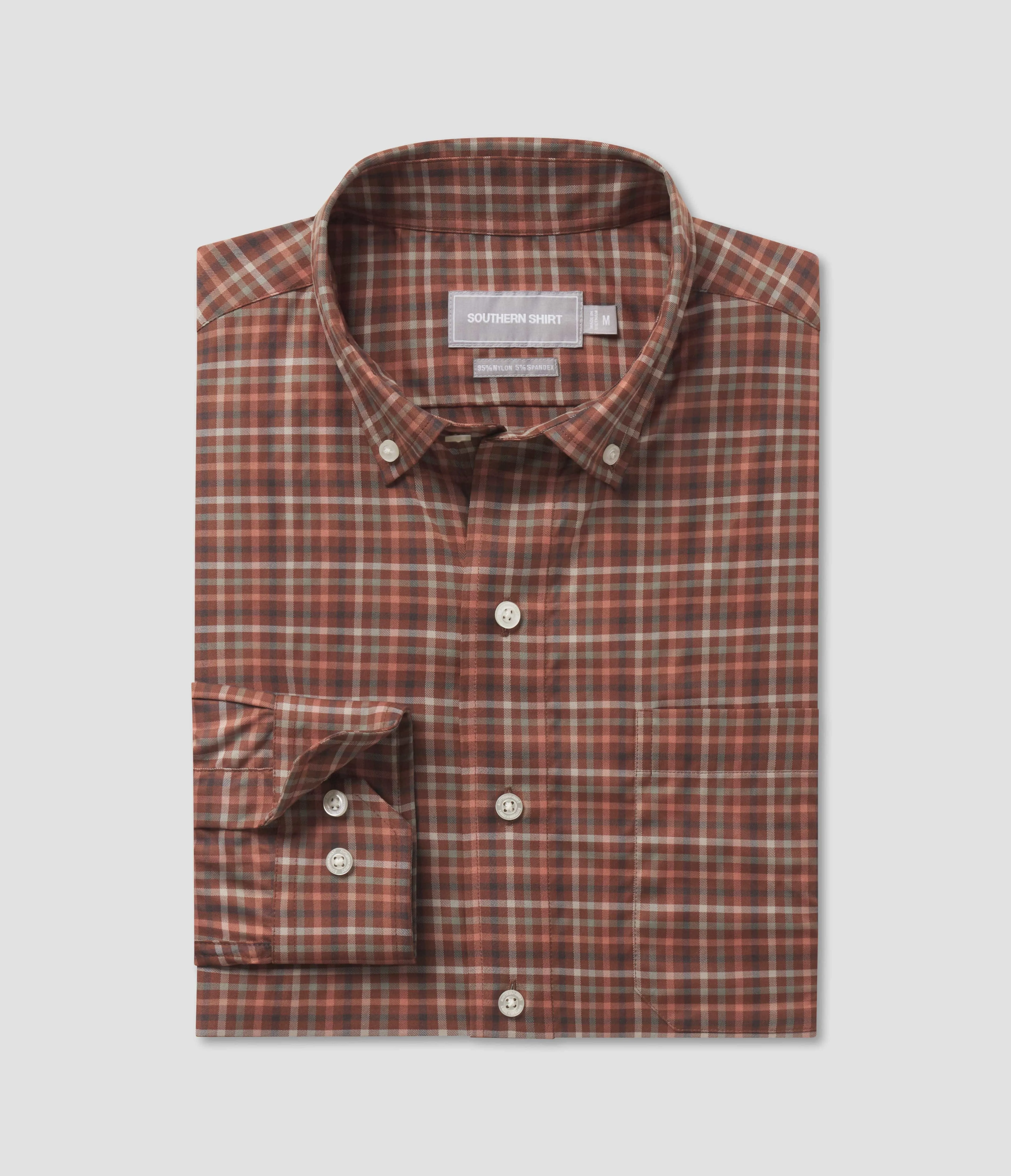 Samford Check LS - Hazelnut