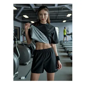 Sauna Sweat Workout T-shirt and Shorts