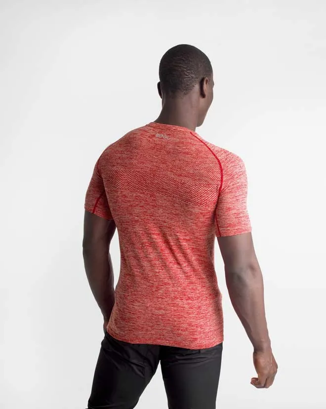Seamless Knit Shirt - Crimson Marl
