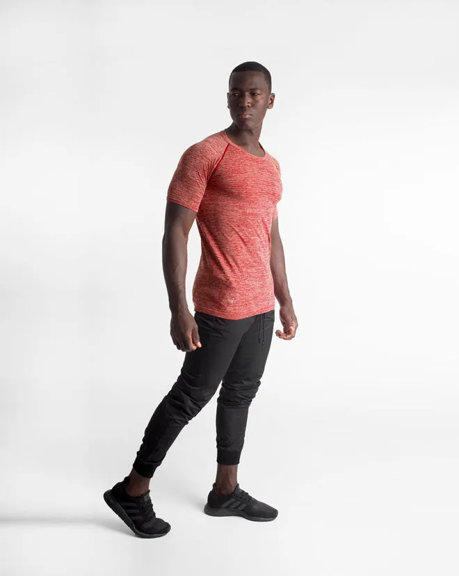 Seamless Knit Shirt - Crimson Marl