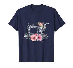 Sewing Machine I Love Quilting Shirt Mother Grandma Gift
