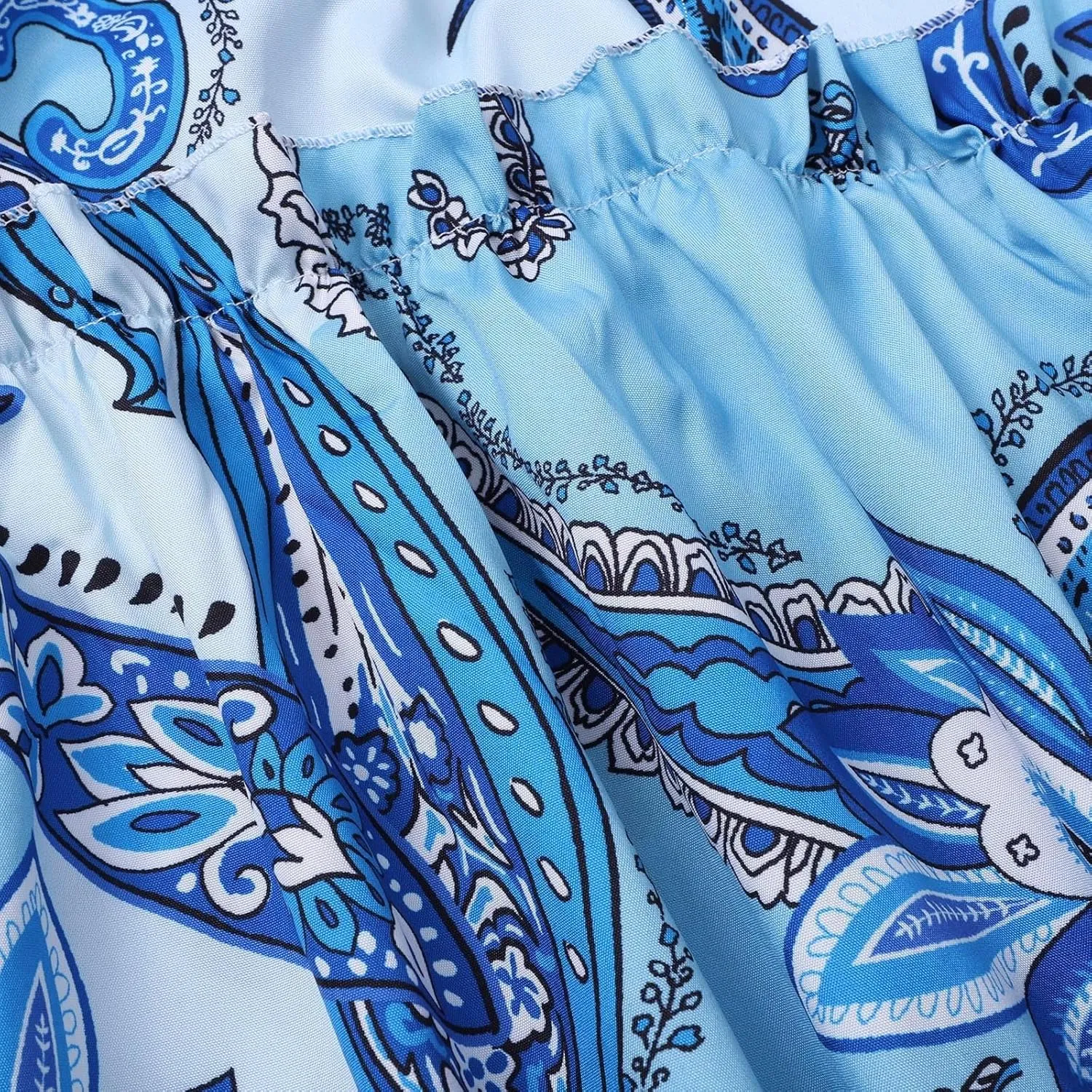 SHAOBGE Maxi Dresses for Women Trendy 2024 2023 Fashion European and American Women's Blue Elegant Long Summer