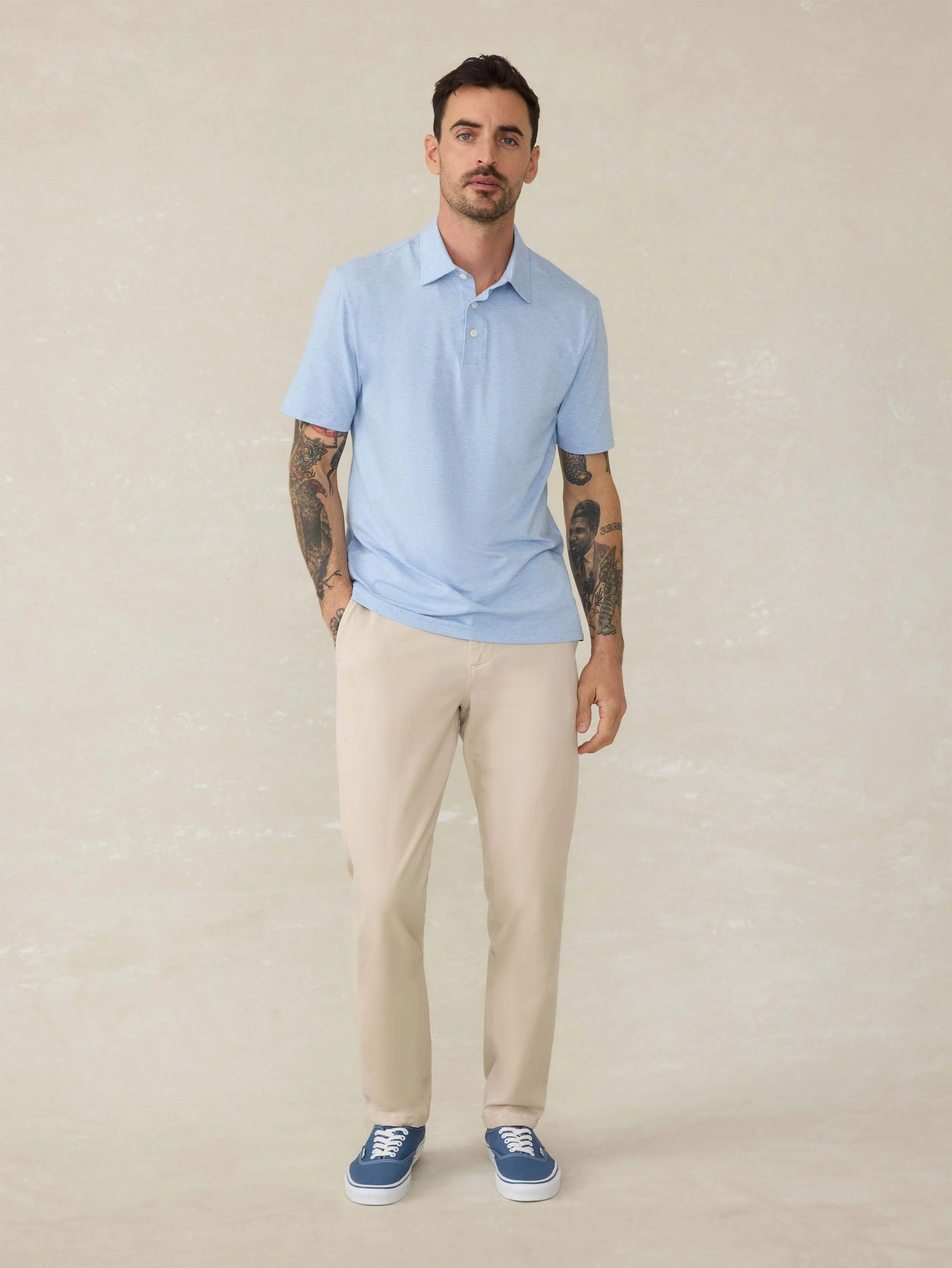 Short-Sleeve Movement™ Polo Shirt - Cardiff Blue Heather