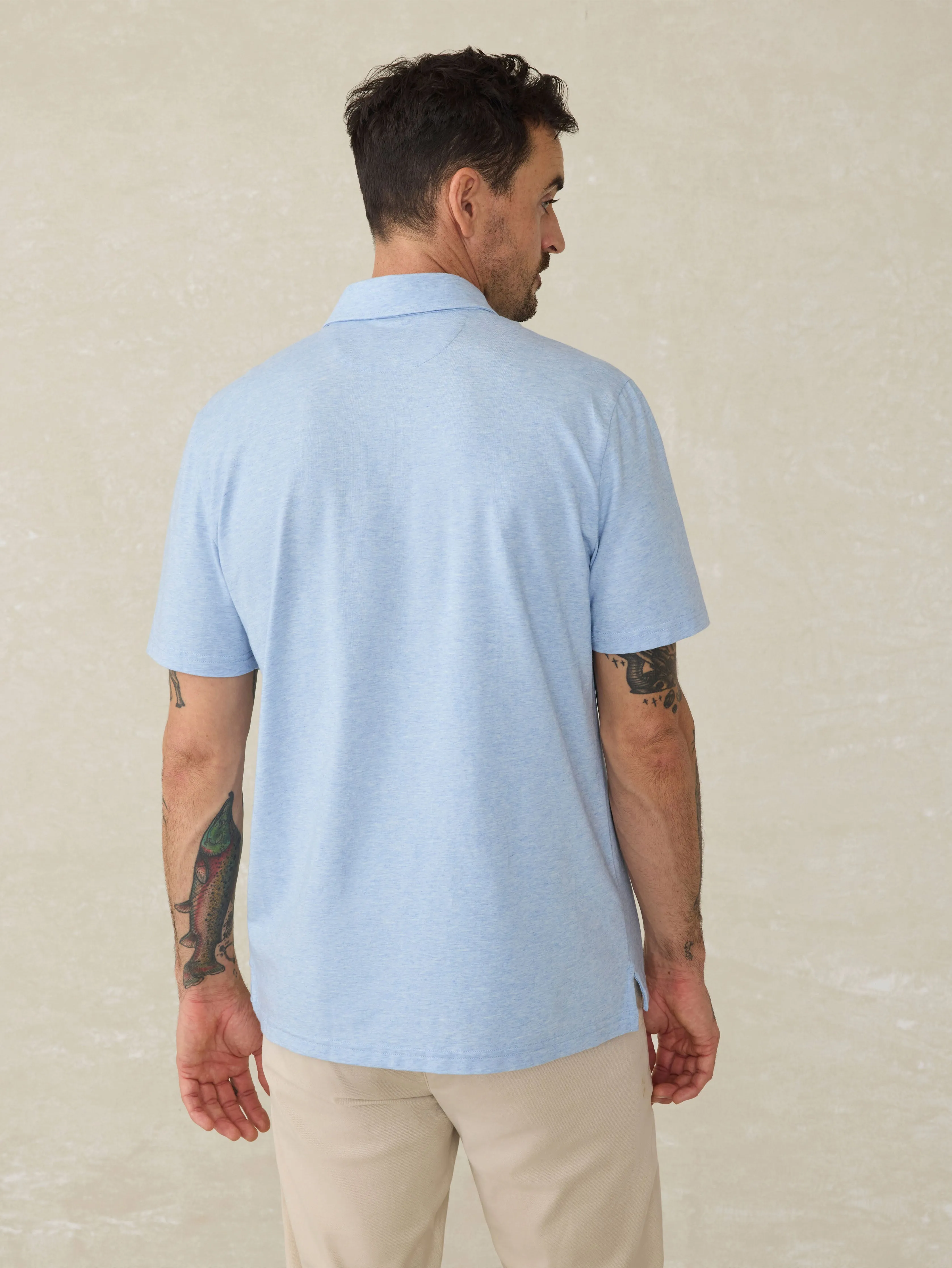 Short-Sleeve Movement™ Polo Shirt - Cardiff Blue Heather