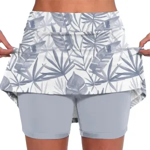 Skorts for Women Plus Size Casual Floral Print Athletic Golf Tennis Short Skirts 2025 Summer Skort with Pockets