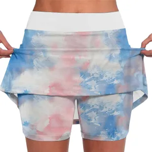 Skorts For Women With Pockets High Waist Tummy Control Women's Yoga Shorts Casual Plus Size Dressy Athletic Underneath