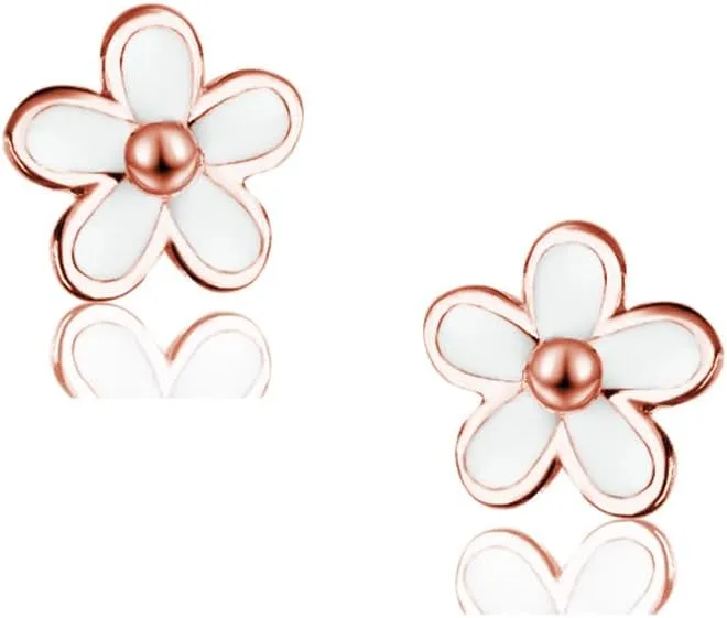 SLUYNZ Solid 925 Sterling Silver Little Daisy Earrings Studs for Women Teens Petite Flowers Studs Earrings