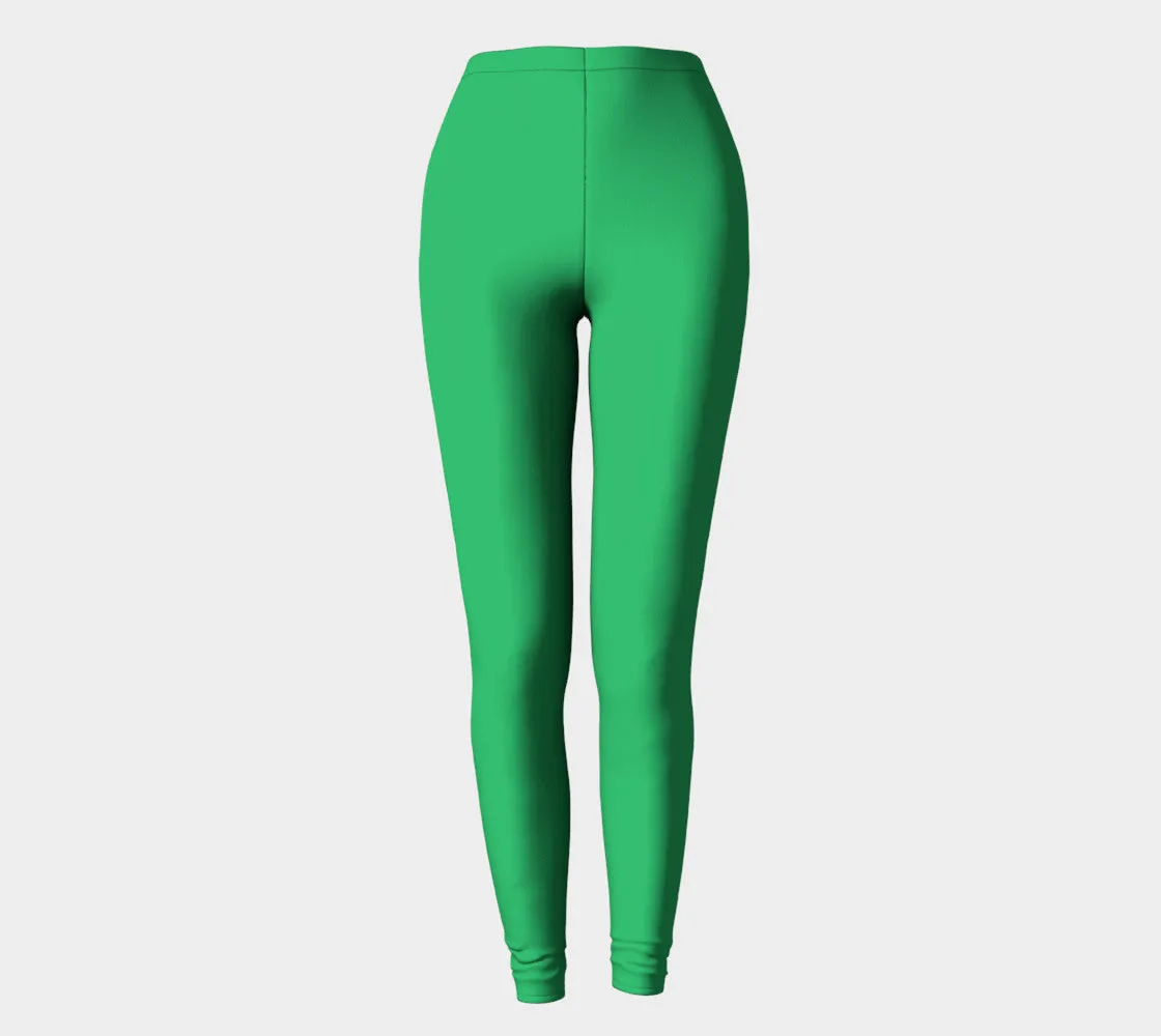 Solid Adult Leggings - Green