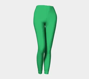 Solid Adult Leggings - Green