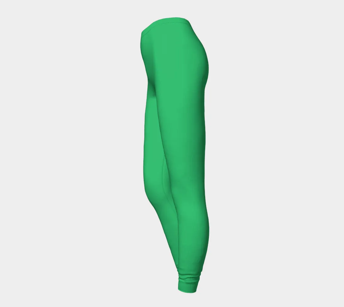 Solid Adult Leggings - Green