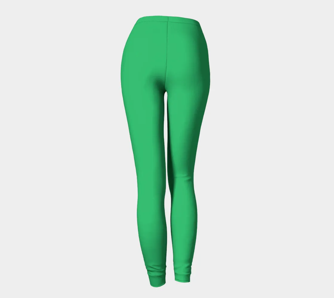 Solid Adult Leggings - Green