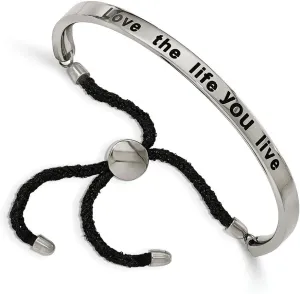 Stainless Steel Bolo/Friendship Adjustable Bracelet
