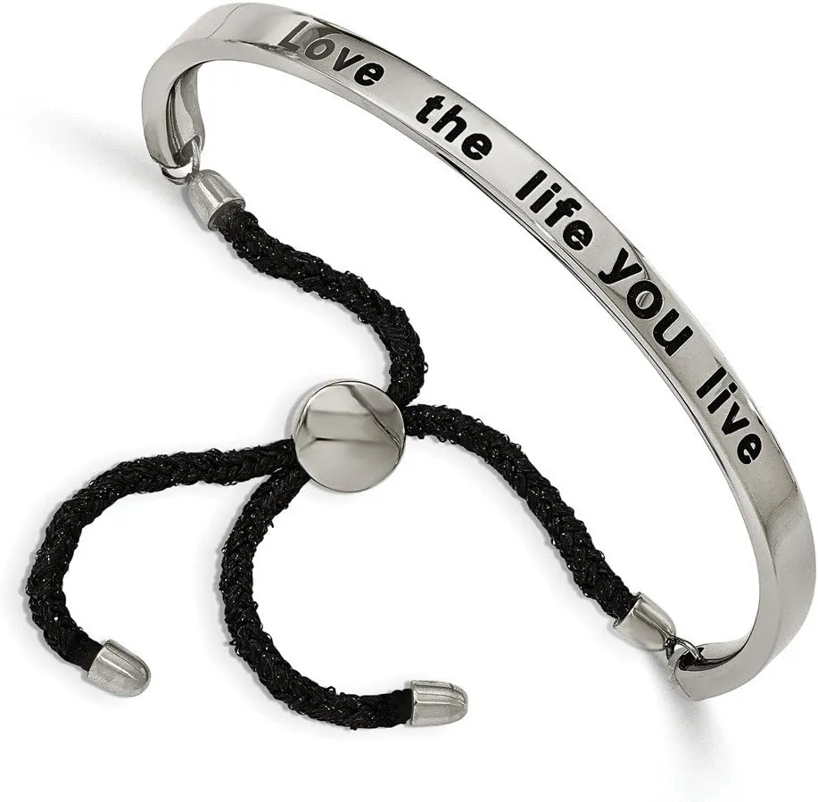 Stainless Steel Bolo/Friendship Adjustable Bracelet