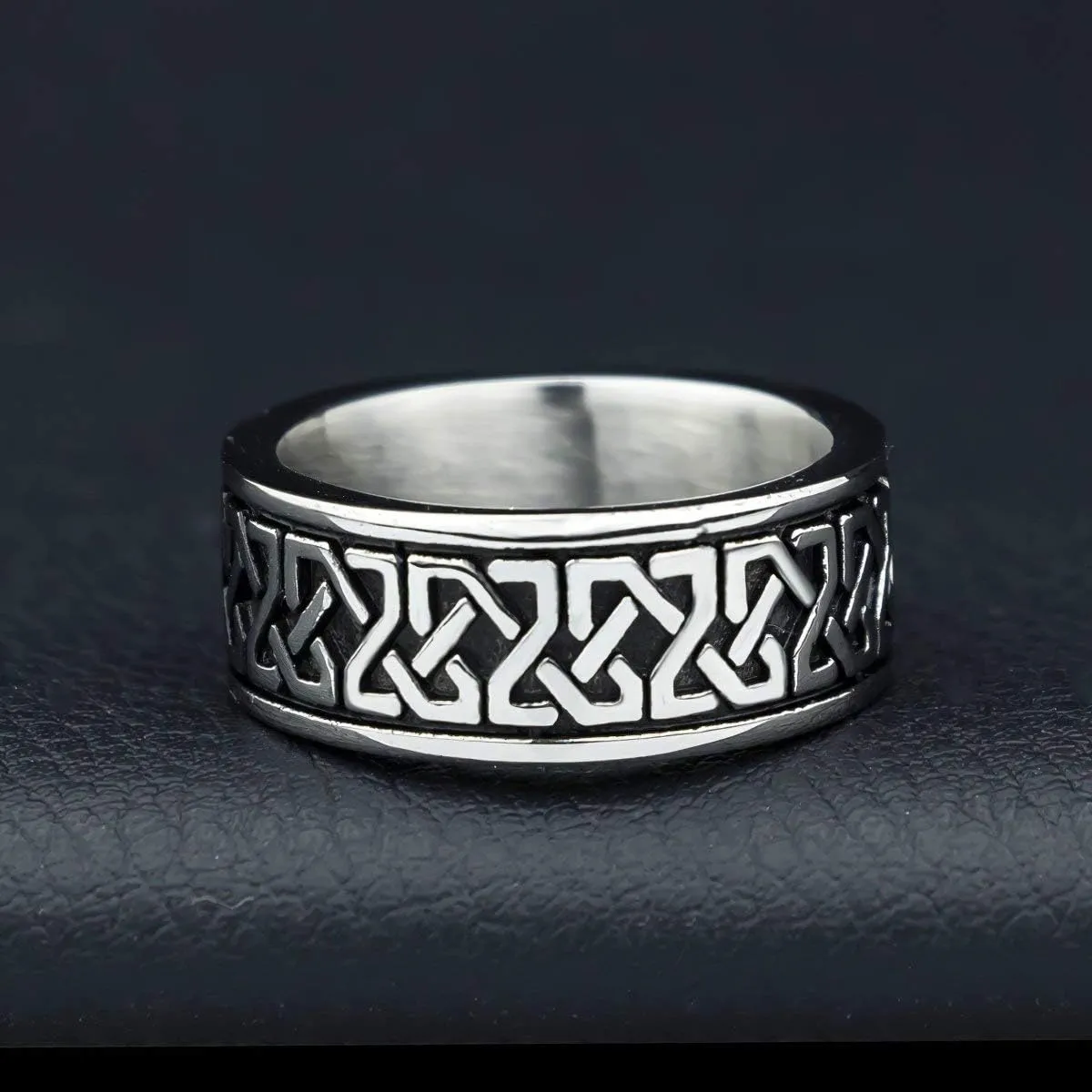Stainless Steel Celtic Knot Ring Celts Vintage Irish Eternal Love Strength Jewelry US Size 7-13