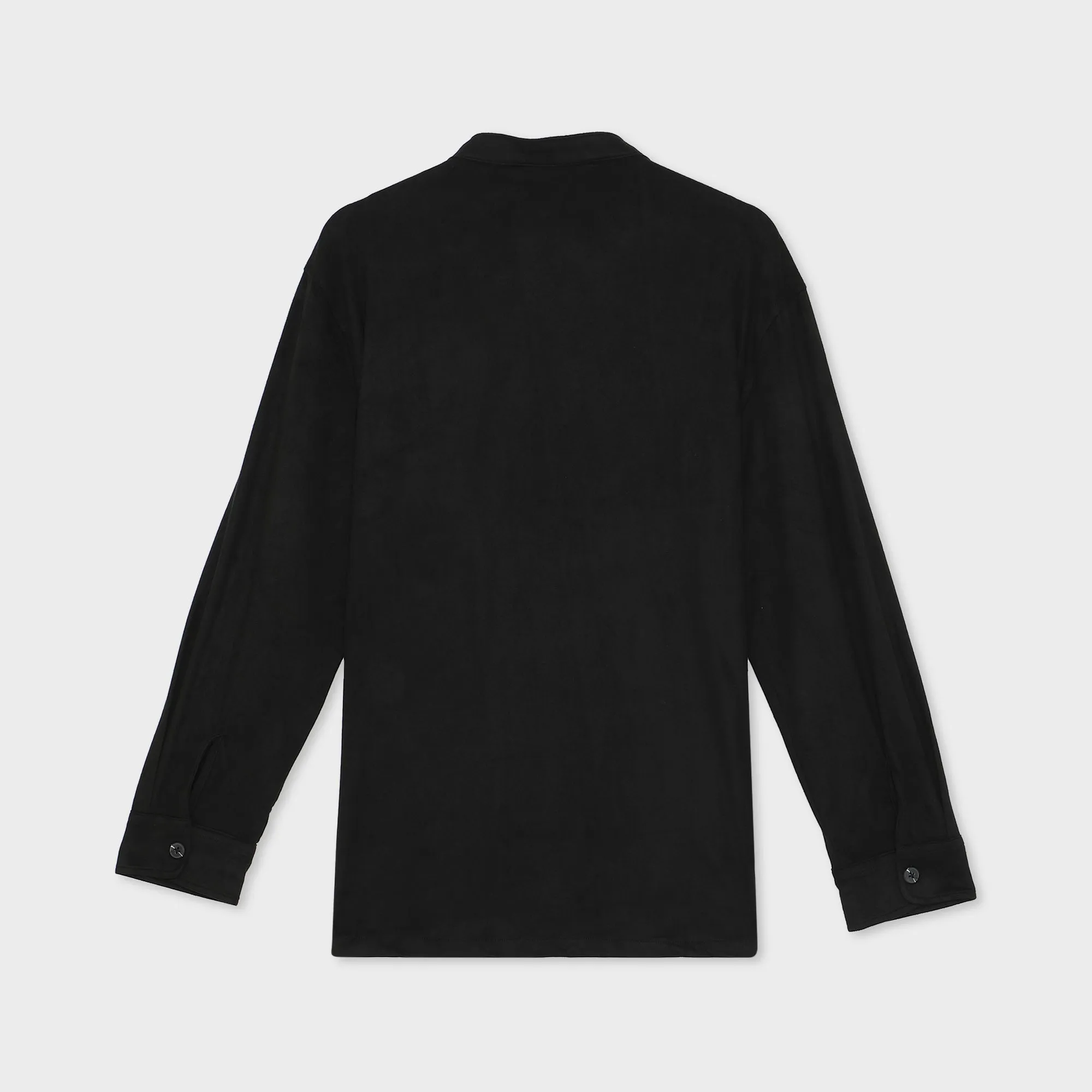 Suede Shirt For Men - Black