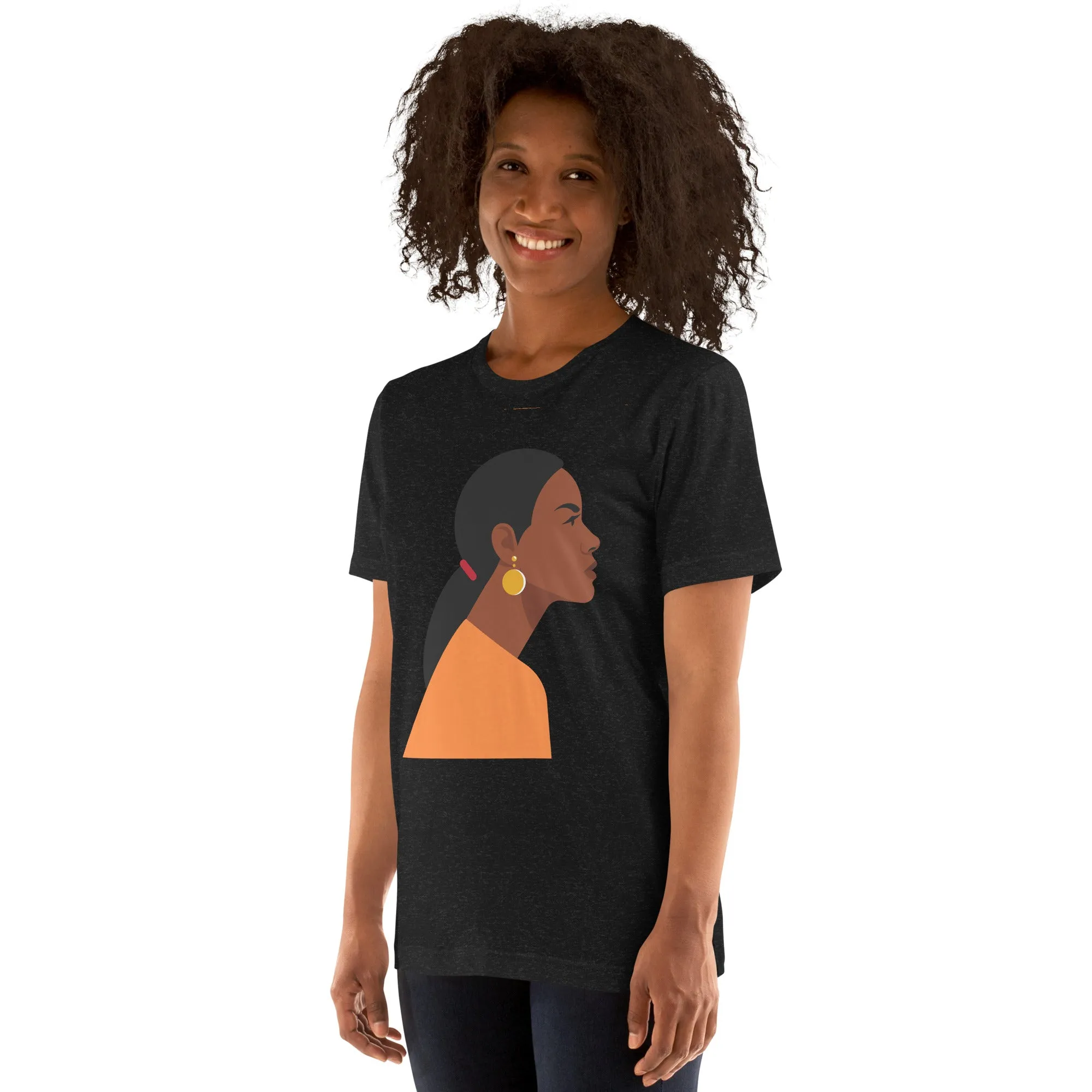 T-Shirts - Cutie (Glamourange Ebony Staple T-Shirts - Front Print 0017 Model)