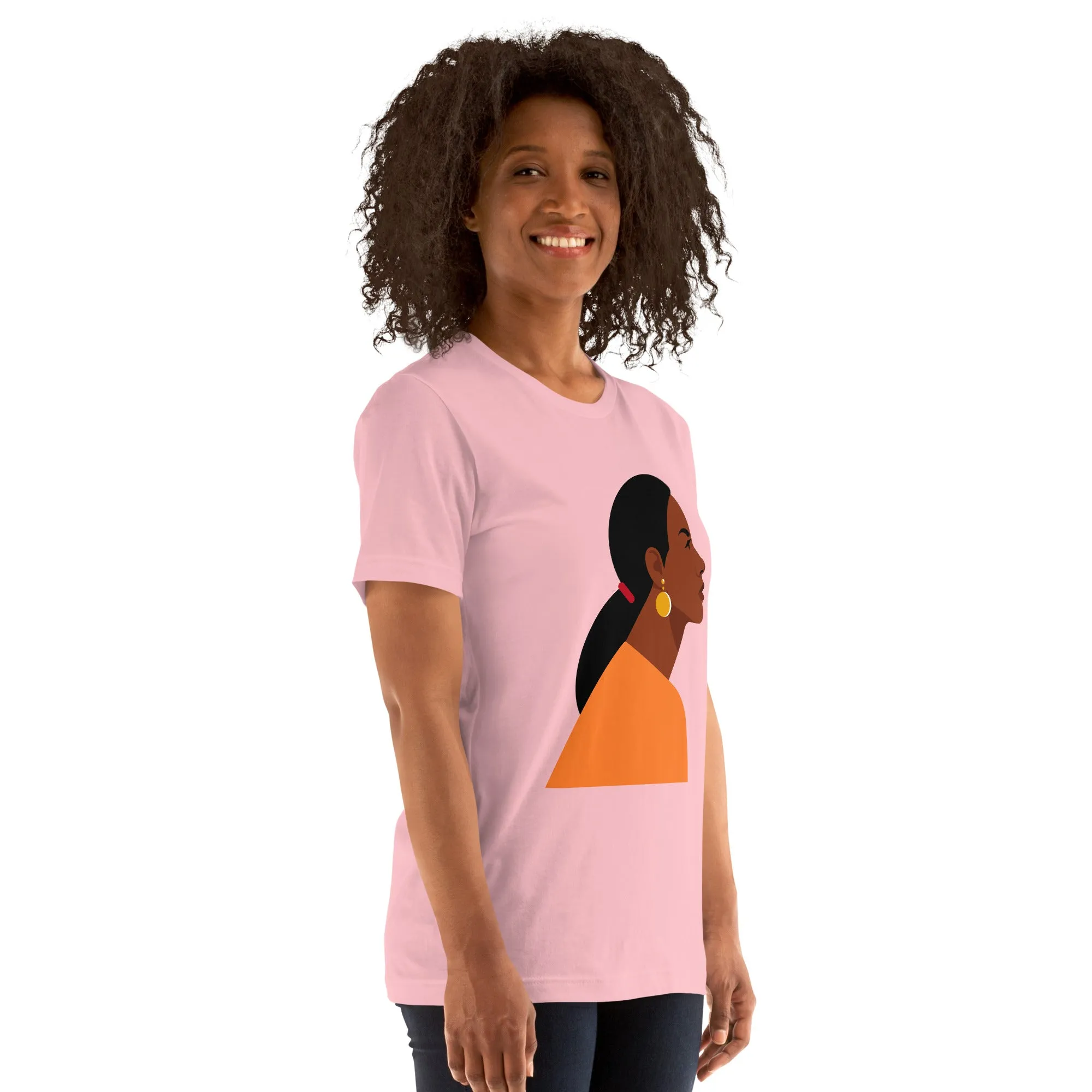T-Shirts - Cutie (Glamourange Ebony Staple T-Shirts - Front Print 0017 Model)