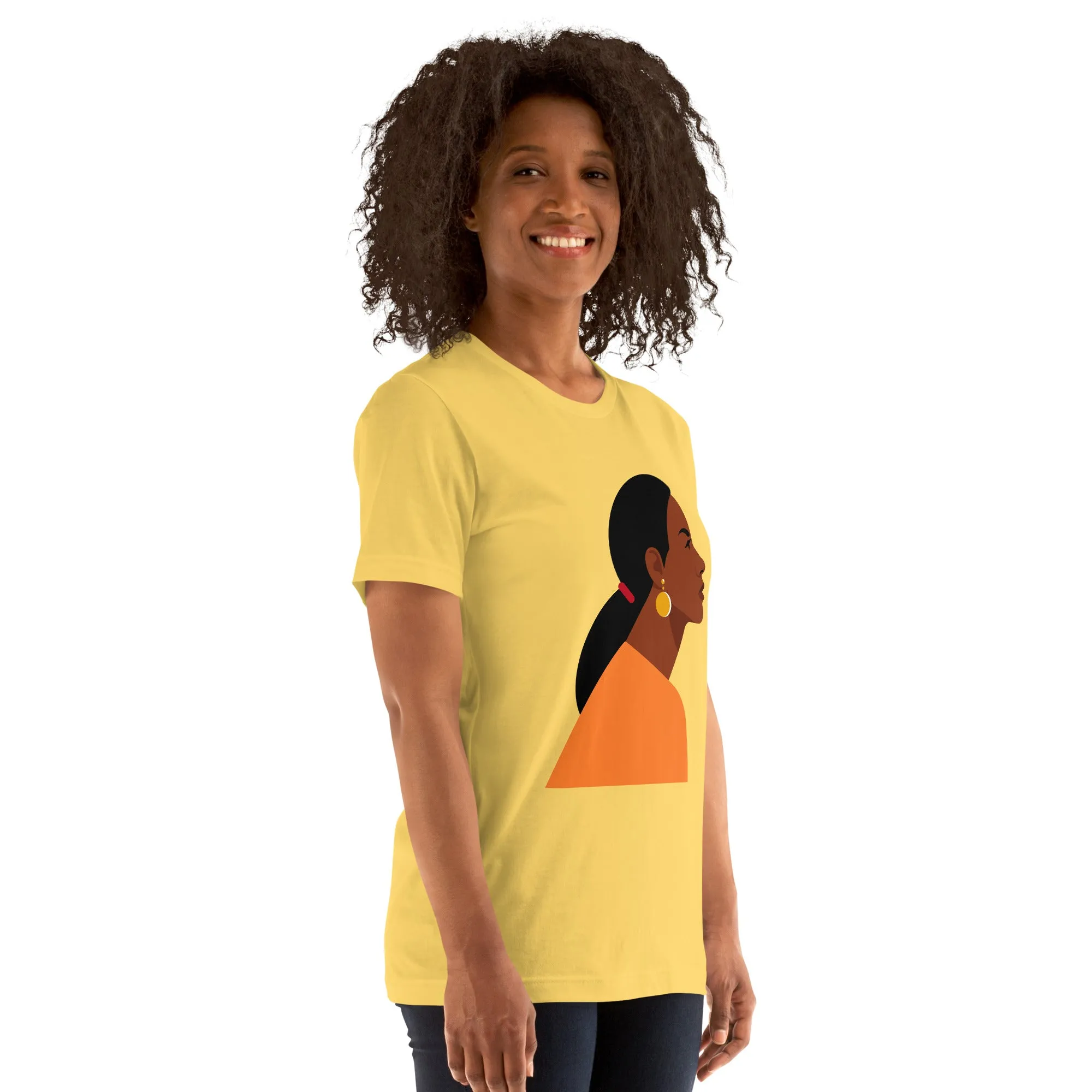 T-Shirts - Cutie (Glamourange Ebony Staple T-Shirts - Front Print 0017 Model)