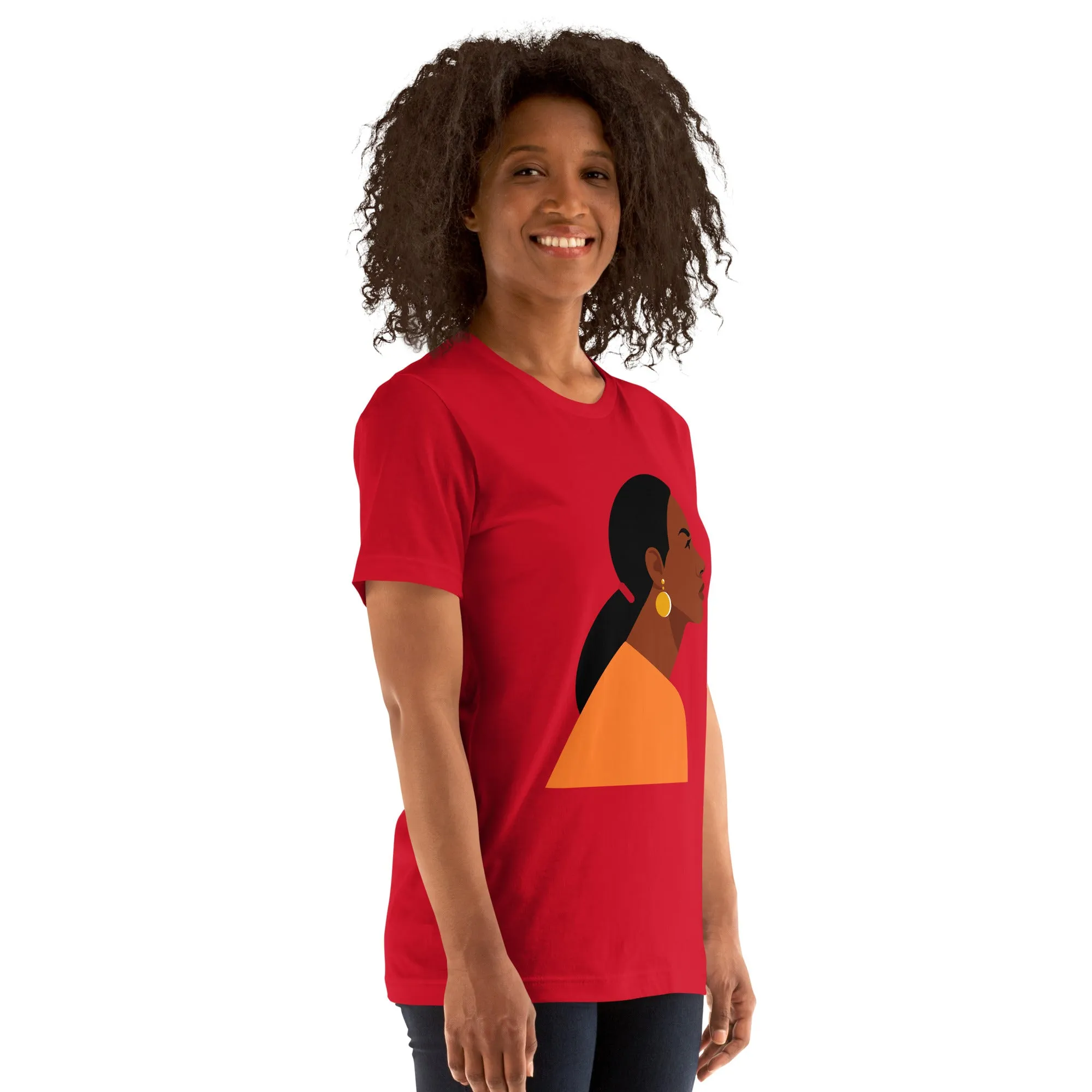 T-Shirts - Cutie (Glamourange Ebony Staple T-Shirts - Front Print 0017 Model)