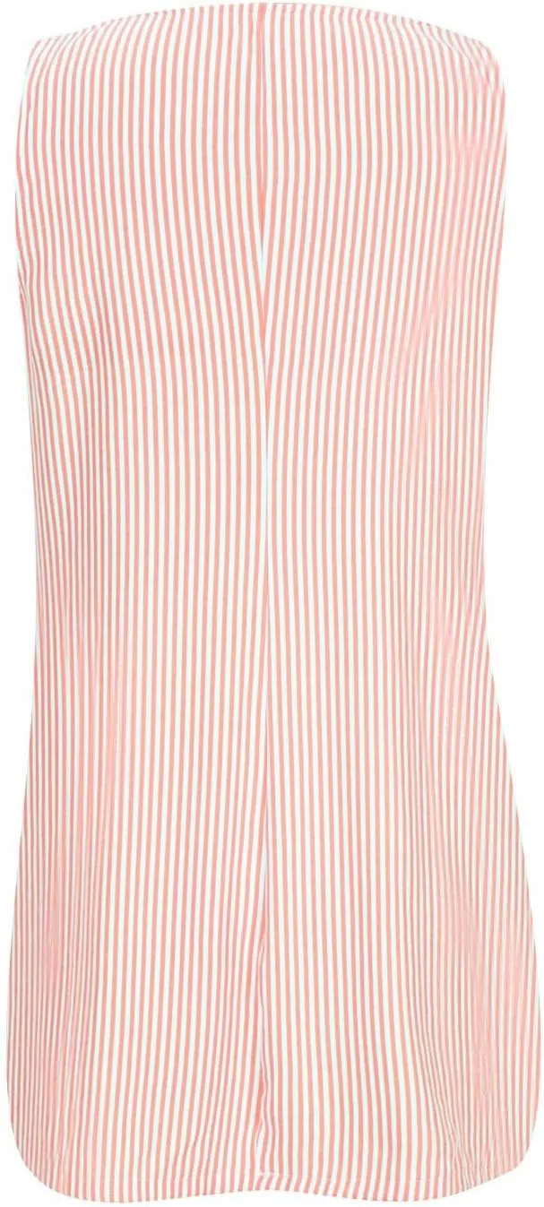 TANGNADE Cute Summer Dress for Women Casual U Neck Dresses Sleeveless A Line Sundresses Pocket Mini Dresses Work Dresses