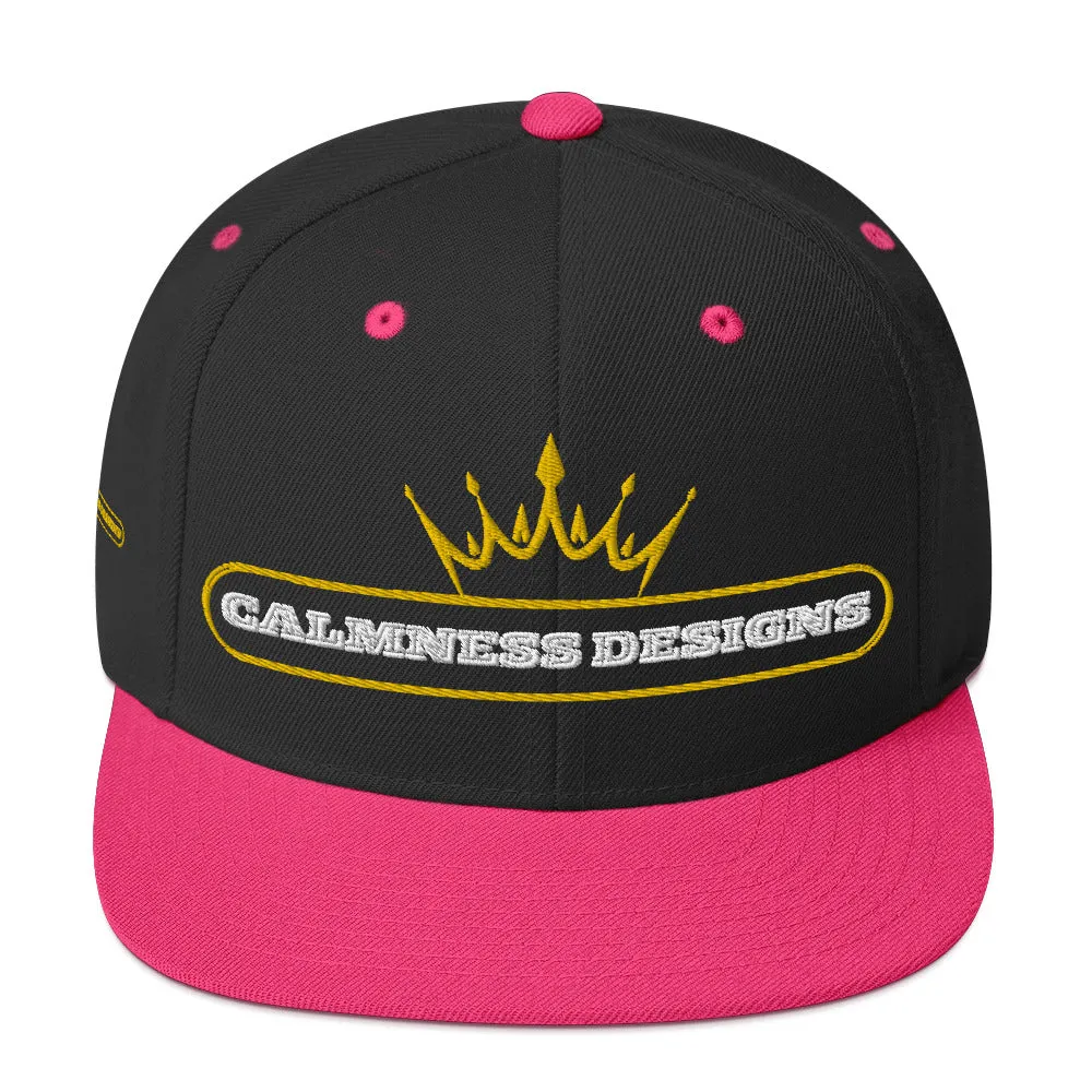 Text Frame, CALMNESS DESIGNS,  Creative Designer's, Snapback Hat