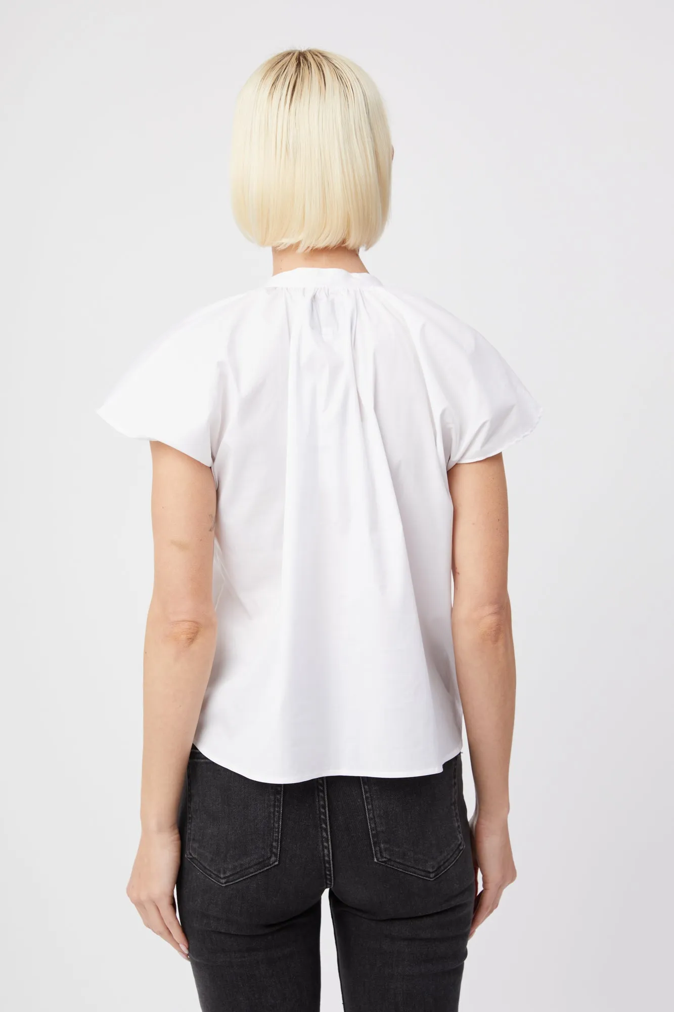 The Flutter Shoulder Short Sleeve Shirt